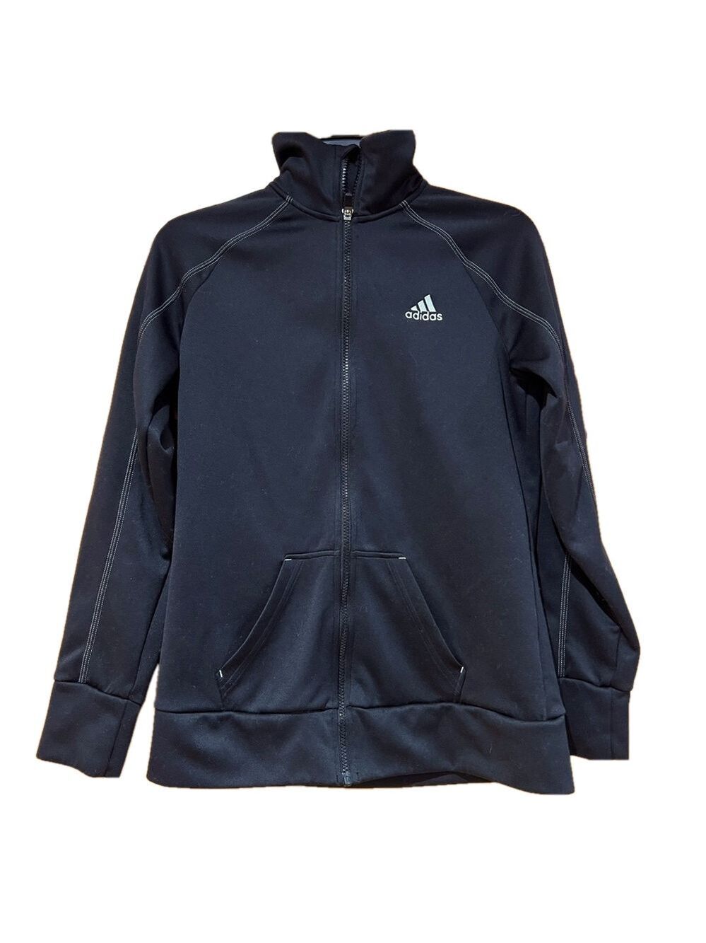 Adidas Womens Black Training Zip Front Jacket Small